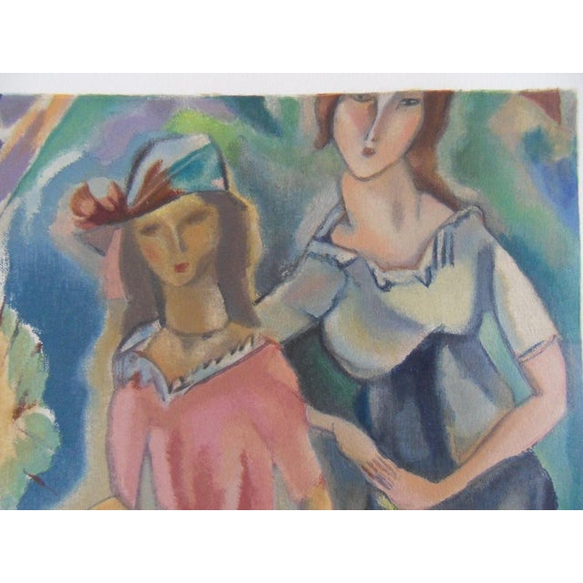 Jules Pascin, The Two Sisters, Original Lithograph For Sale - Image 4 of 7