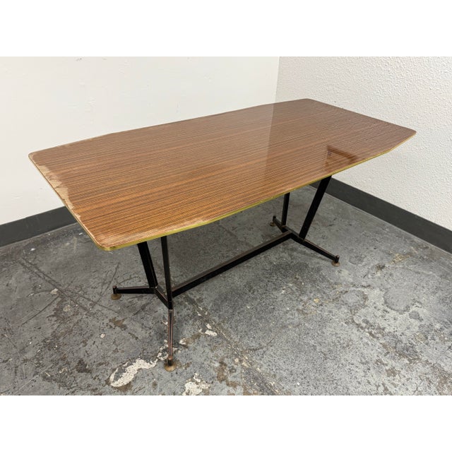 Italian Modernist Wood-Grain Dining Table, Circa 1930's For Sale - Image 10 of 12