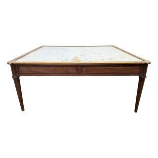Louis XVI Style Stained Beech Flat Desk, 1950s For Sale