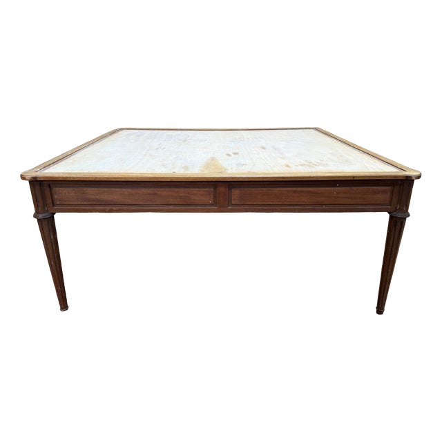 Louis XVI Style Stained Beech Flat Desk, 1950s For Sale