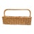 Vintage XXL Handwoven Basket 30" X 16" For Sale