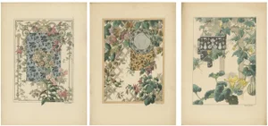 La Flore Décorative, 1896, Paper, Set of 3