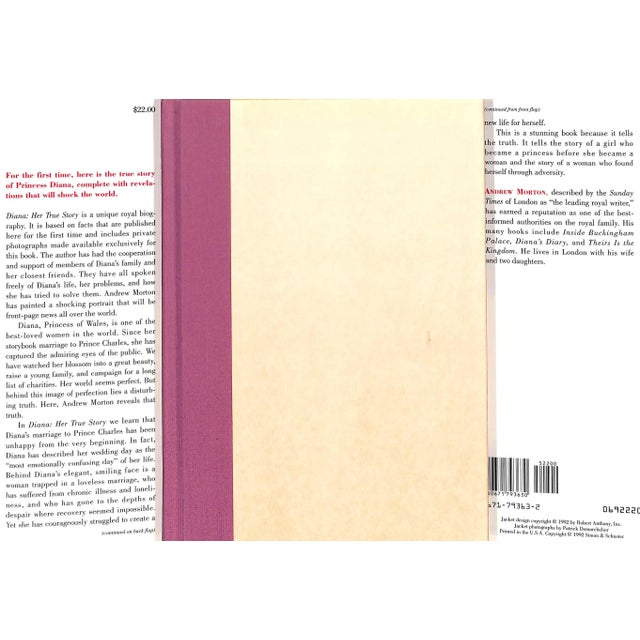 Traditional "Diana: Her True Story" 1992 Morton, Andrew For Sale - Image 3 of 13