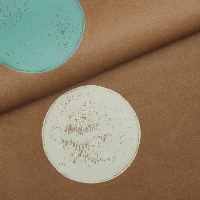 Schumacher SAMPLE - Schumacher x Backdrop Monte Carlo Wallpaper In Earthy Brown For Sale - Image 4 of 4