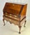 Queen Anne Vintage Queen Anne Style Mahogany Slant-Front Bureau Secretary Desk For Sale - Image 3 of 17