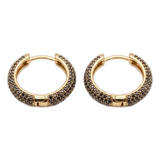 18k Gold Diamond 3.70ct Stud Earrings, New Creation, Pair For Sale