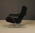 Mid-Century Modern Vintage Mid-Century Milo Baughman Style Chrome Lounge Chair With Black Bouclé, 1970s For Sale - Image 3 of 18