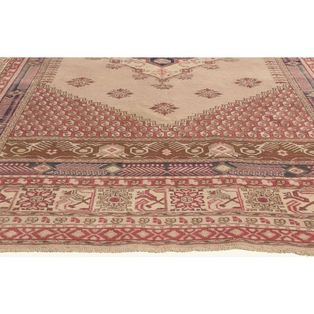 Vintage Turkish Oushak Rug, 06'08 X 09'06 For Sale - Image 4 of 10
