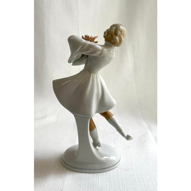 1930s Hungarian Dancer Statue by Schaubach Kunst For Sale - Image 4 of 8