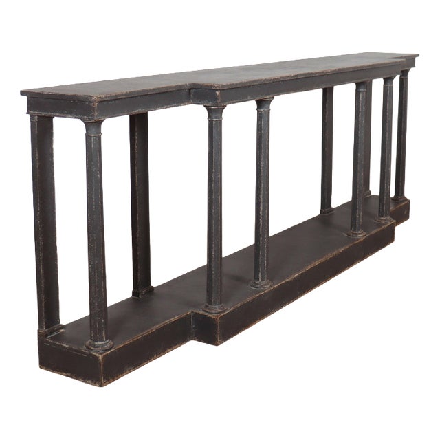 English Painted Beech Console Table, 1920s For Sale