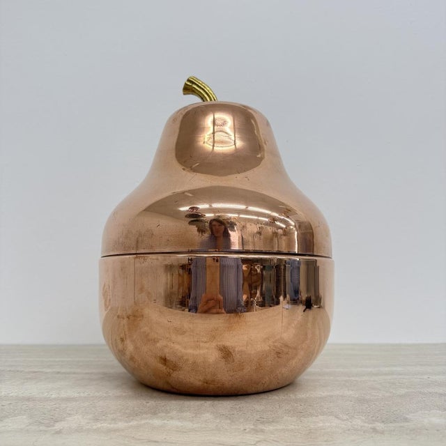 Copper Large Vintage Pear-Shaped Cooler in Copper from Raymor, Italy, 1970s For Sale - Image 8 of 18