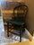 Gorgeous, antique, spindled, Windsor Farmhouse chair with original green paint. Made by the Heyman Company from Grand...