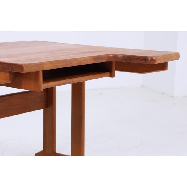 Brown Vintage Desk in Teak, 1960s For Sale - Image 8 of 11