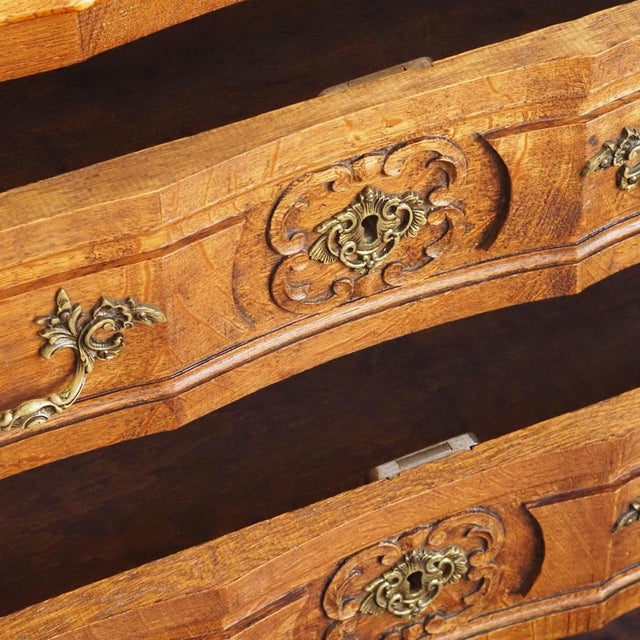 Antique French Chest of Drawers in Oak, 1880s For Sale - Image 13 of 17