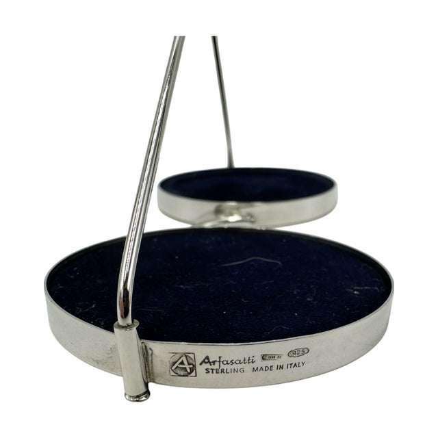 Metal Arfasatti Italy Sterling Silver Double Photo Frame Glasses For Sale - Image 7 of 12