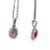 14k White Gold Red Gemstone - 3 Pieces For Sale In New York - Image 6 of 7