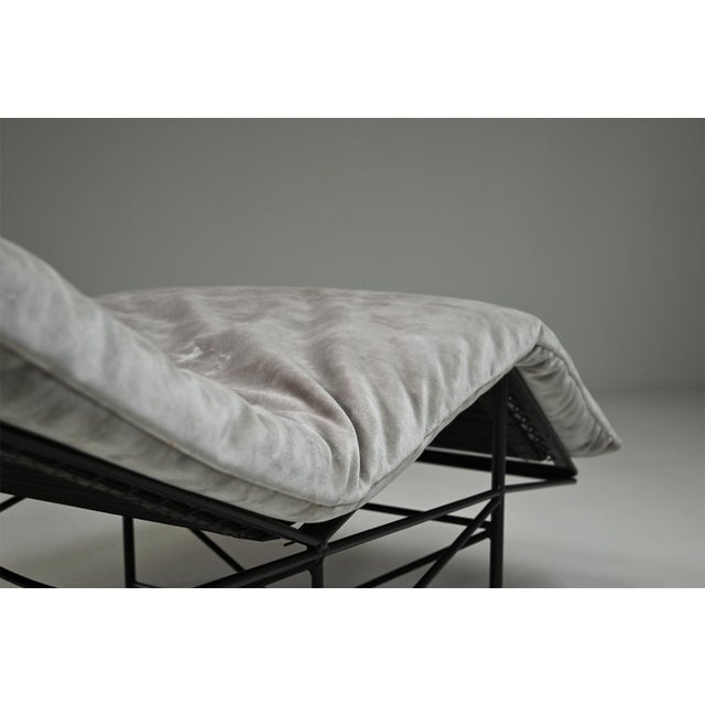 Gray Claire Lounge by Paolo Passerini for Uvet Dimensione, Italy, 1980s For Sale - Image 8 of 9