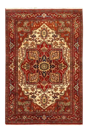Pasargad Ivory Fine Hand-Knotted Serapi Design Rug 8' X 10'