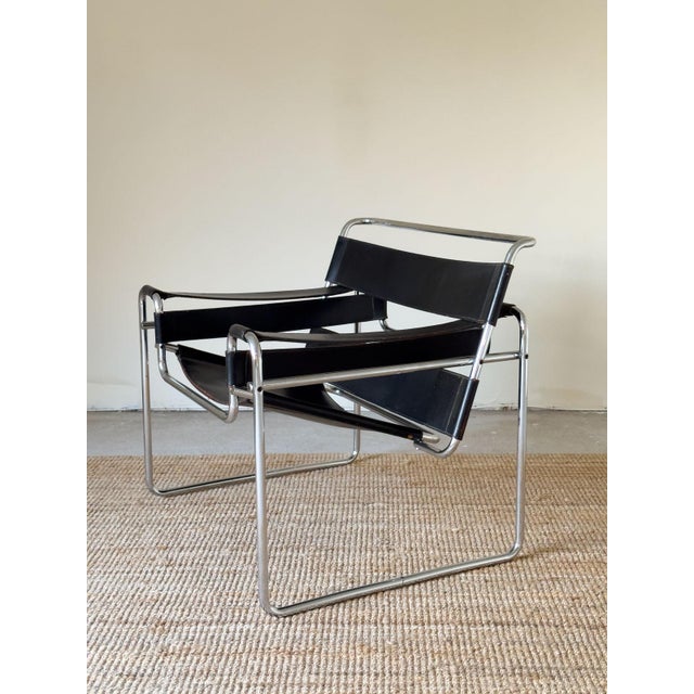Wassily B3 Lounge Chair attributed to Marcel Breuer for Gavina, 1970s For Sale - Image 6 of 18