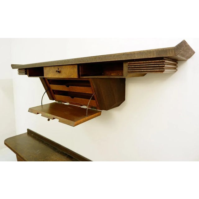 Extra Large Wood Console by Pier Luigi Colli, Italy, 1950s For Sale - Image 4 of 10