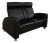 Arion 2-Seater Sofa and Armchair in Black Leather from Stressless, Set of 2 For Sale