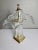 Metal Vintage 1960s Crystal Cofrac Art Verrier Brass French Table Lamp For Sale - Image 7 of 12