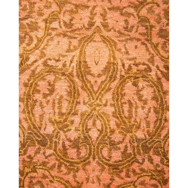 Traditional Mogul, One-of-a-Kind Hand-Knotted Area Rug - Yellow, 8' 2" x 10' 4" For Sale - Image 3 of 8