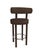 Collector Modern Moca Bar Stool in Tricot Brown Fabric by Studio Rig For Sale - Image 4 of 6