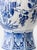Large Blue and White Hand-Painted Table Lamp with New Terracotta Silk Lampshade from Royal Delft, 1948 For Sale - Image 10 of 16