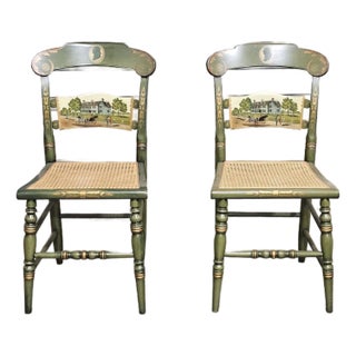 1970s Hitchcock Windsor Chairs with President John Adams - Set of 2 For Sale