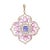 VRJewels Multi-Sapphire Pendant in 18k Rose Gold For Sale - Image 4 of 5
