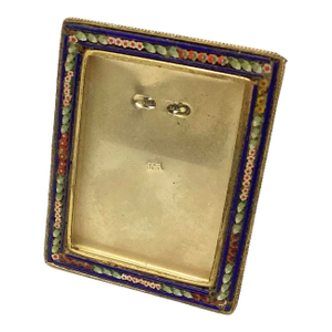 Vintage Multi Colored Micro Mosaic Small Picture Frame
