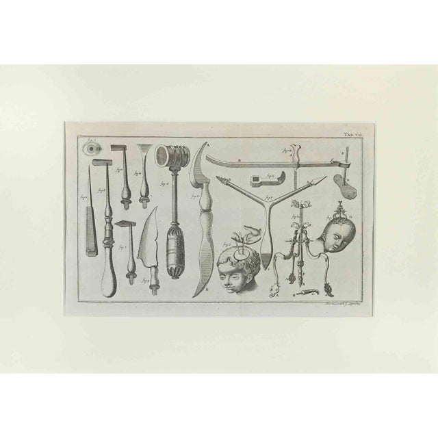 Surgical instruments is part of the suite realized by lorenz heister in the series of institutiones chirurgicae,...