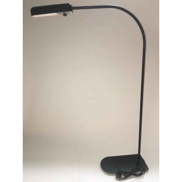 Postmodern 1980s Ron Rezek Black Postmodern 38" Floor Lamps - Set of 3 For Sale - Image 3 of 12