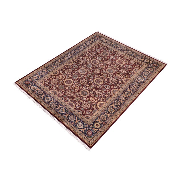Designed with mesmerizing intricacy and gorgeous color palette, this hand-knotted masterpiece demonstrates the beauty and...