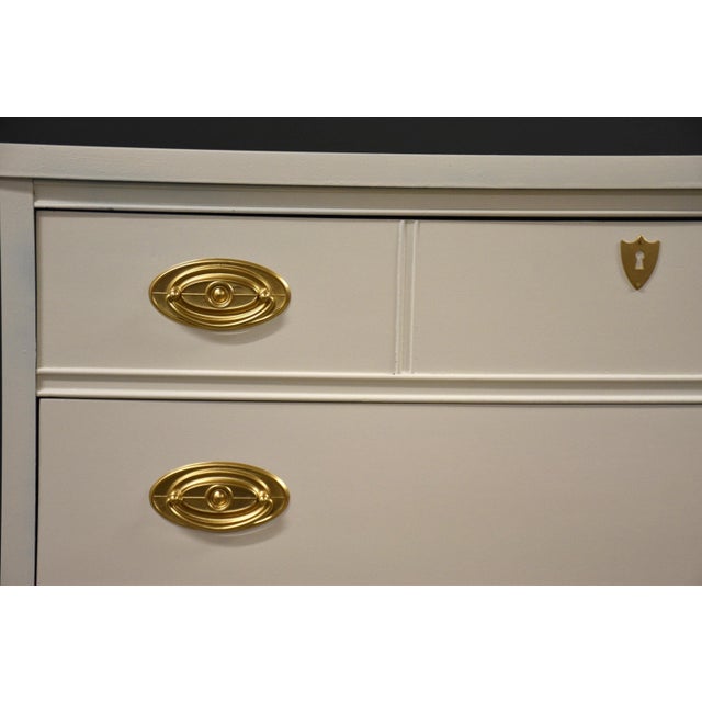 1960s White Shabby Chic Modern Tall Dresser For Sale - Image 11 of 11