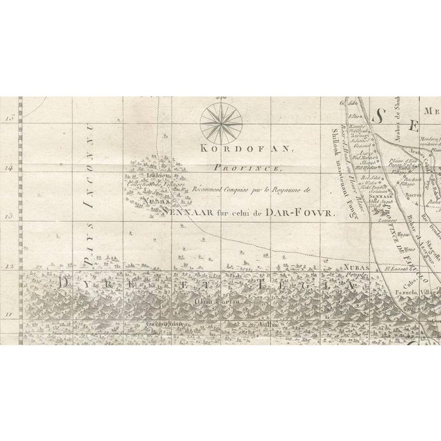 Blue Antique Map of James Bruce's Journey to the Source of the Nile, 1790 For Sale - Image 8 of 13