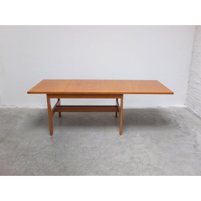 Extendable N-Line Dining Table in Oak by Gebroeders Neirinck, 1968 For Sale - Image 13 of 18