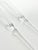 Contemporary Pair of Stemless Footless Long Frosted Handle Blown Toasting Champagne Glasses For Sale - Image 3 of 6