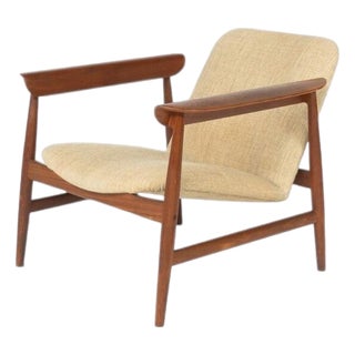 Teak Model Bo-118 Lounge Chair by Finn Juhl for Bovirke, 1950s For Sale