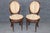 19th C Set 8 French Louis XVI Cane & Upholstered Bronze Mounted Side Chairs For Sale - Image 4 of 13