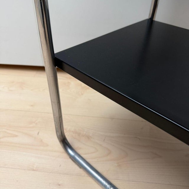 Steel Tube Side Table in Black and Chrome from Mauser Werke, Germany, 1950 For Sale - Image 18 of 18
