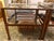 Tanner Glass tables - two square tables. The original iron has been painted a rust color to prevent scratches. From...