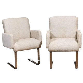 Pair of "Lugano" Chairs by Mariani for Pace For Sale