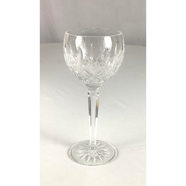 Waterford Crystal 1980s Waterford Lismore Hock Wines Glasses -Set of 4 For Sale - Image 4 of 7