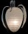 White 1950s Berry-Form Frosted Murano Glass Pendant Light by Seguso For Sale - Image 8 of 9
