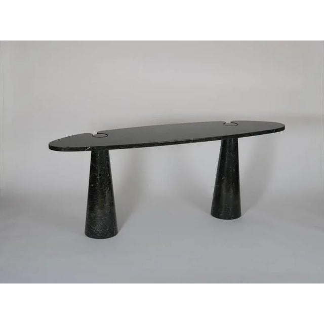 Vintage Console in Black Marble by Mangiarotti, 1960s For Sale - Image 3 of 6