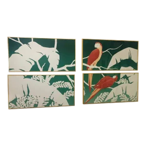 Warren Woodward Signed Serigraph “Paradaise”- Framed Set of Four
