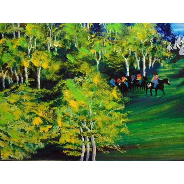 William Craig Harris "Untitled" Original Oil Canvas Earl Biss Style Hand Signed For Sale - Image 10 of 11