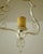 Metal 1950s White Painted Metal Pendant For Sale - Image 7 of 10